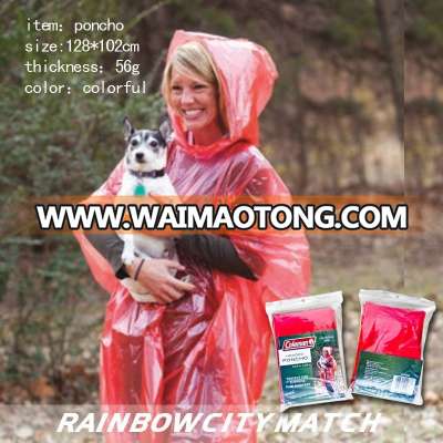 western biodegradable rain poncho disposable raincoat