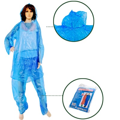 pe disposable raincoat with pants rain coat poncho raincoat