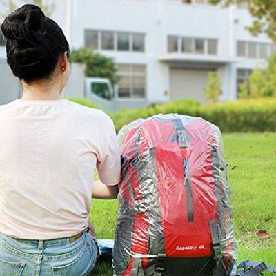 Transparent Disposable backpack cover for travel climbing