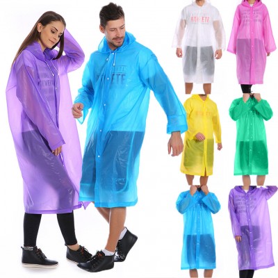 PEVA rain poncho recycle EVA rain coat poncho with buttons raincoat raincoats